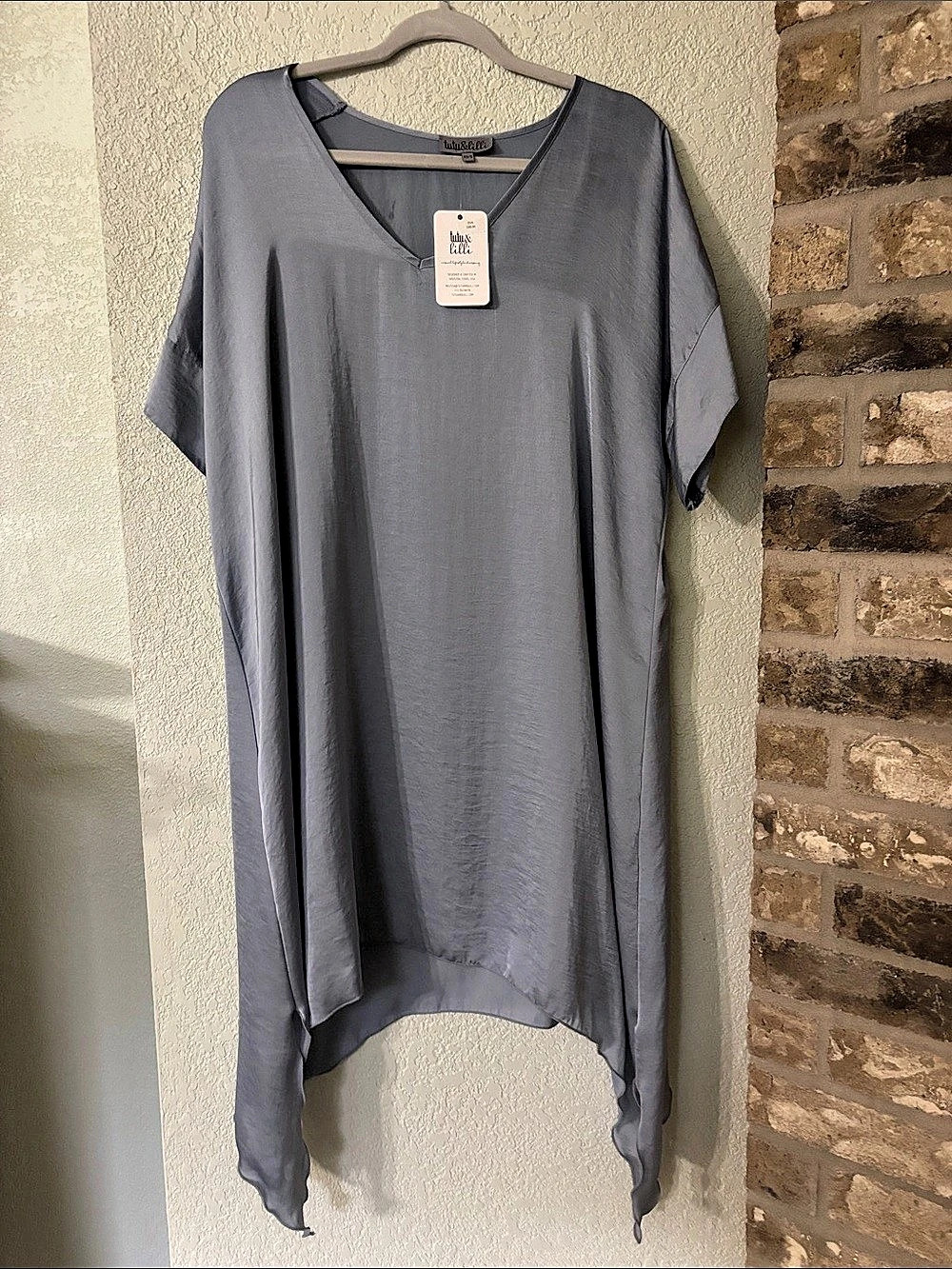 Tutu & Lilli Eva Dress High Low Gray XS/S